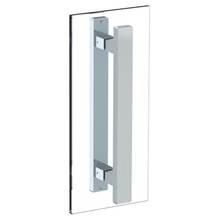 Watermark GB33-DDP-PC - Rectangular 18'' Double shower door pull/ glass mount towel bar