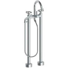 Watermark 31-8.3-BKA1-PC - Floor Standing Gooseneck Bath Set with Slim Hand Shower