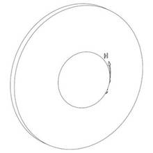 Watermark 36-P80-HL-WH - Wall Mounted Pressure Balance Shower Trim, 7'' dia.