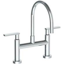 Watermark 70-7.5G-RNK8-GP - Deck Mounted Bridge Gooseneck Kitchen Faucet