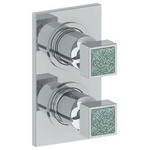 Watermark 97-T25-J6-PC - Wall Mounted Mini Thermostatic Shower Trim with built-in control, 3 1/2'' X 8'&apos