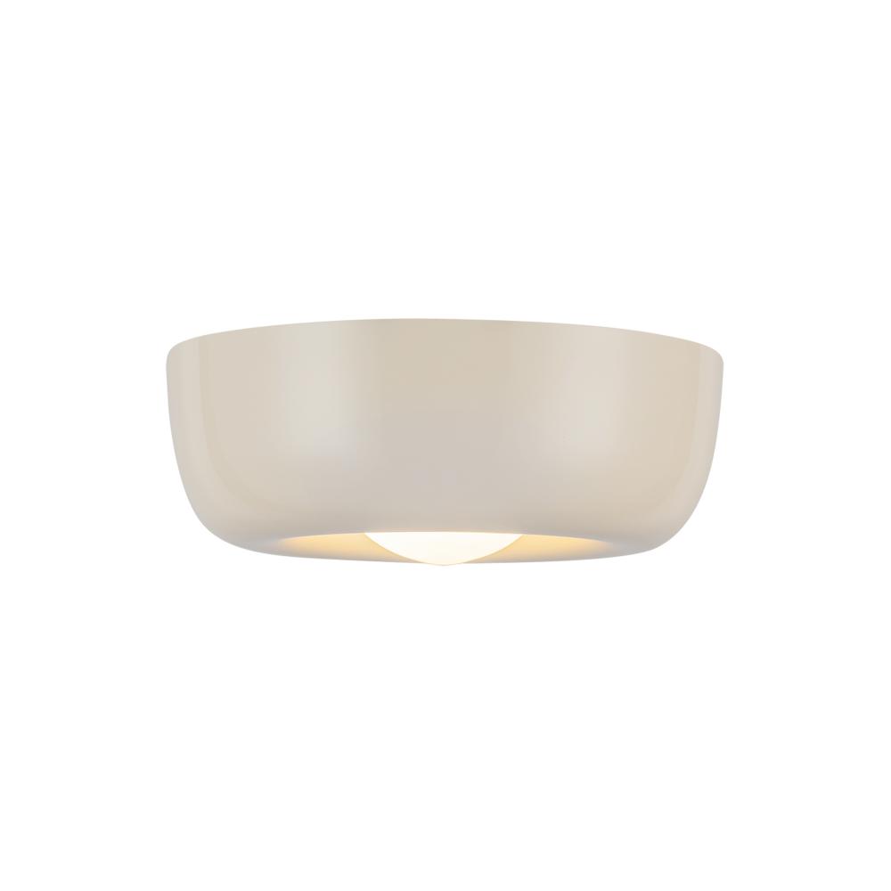 Hayden 6-in Pearl White LED Flush Mount