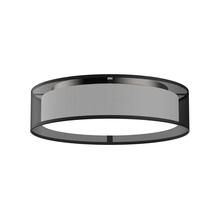 Kuzco Lighting Inc FM7916-BOR - Dalton 16-in Black Organza LED Flush Mount