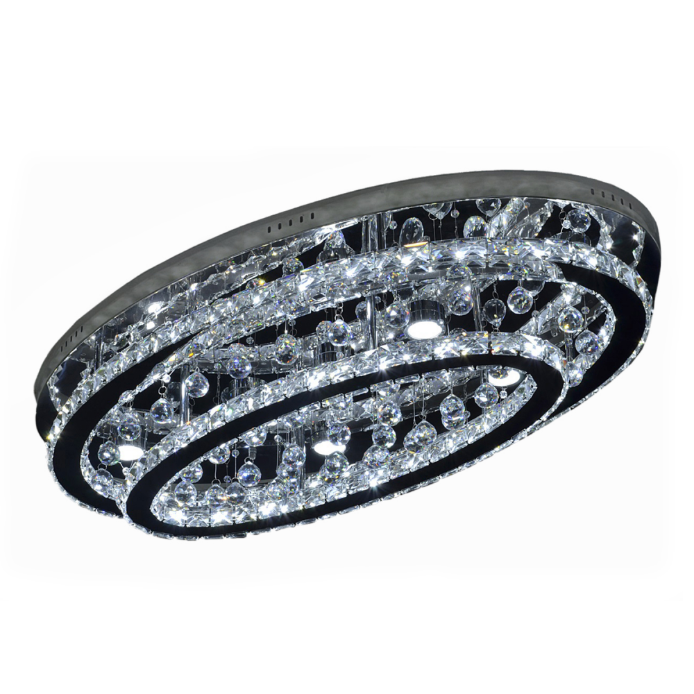 LED 22" 2-Tier Oval Flush Mount