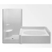 Aquatic AC003443-R-WPV-WH - Darsey 10242S Tub Shower Suite