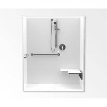 Aquatic AC003543-XADANS-WH - 1603BFSB Alcove Shower