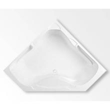 Aquatic AC003304-FC-AIB-WH - Preakness 1X Corner Bathtub