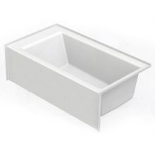 Aquatic AC003076-L-TO-WH - 6036SMINM AFR Alcove Bathtub