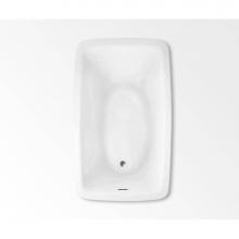 Aquatic AC003214-UNI-DBA-WH - Curve 6636 Drop-in Bathtub