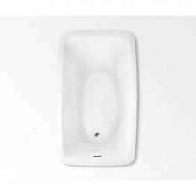 Aquatic AC003213-UNI-DBA-WH - Curve 6036 Drop-in Bathtub