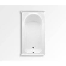 Aquatic AC003342-R-TO-WH - Vincenzo Q Stocking Alcove Bathtub