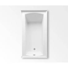 Aquatic AC003207-L-TO-WH - Cooper 30 Stocking Alcove Bathtub