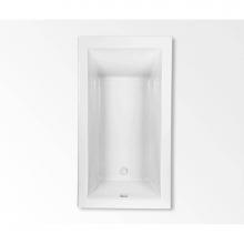 Aquatic AC003315-UNI-DBA-WH - Soco 6632 Drop-in Bathtub