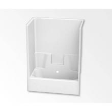 Aquatic AC003356-BC-TO-WH - 2543CTGM AFR One-Piece Tub Shower