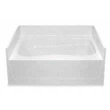 Aquatic AC003084-L-TO-WH - 6042HWM AFR Alcove Bathtub