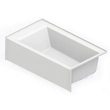 Aquatic AC003093-L-TO-WH - 6636SMIN Alcove Bathtub