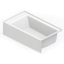 Aquatic AC003092-L-TO-WH - 6636SMINM AFR Alcove Bathtub