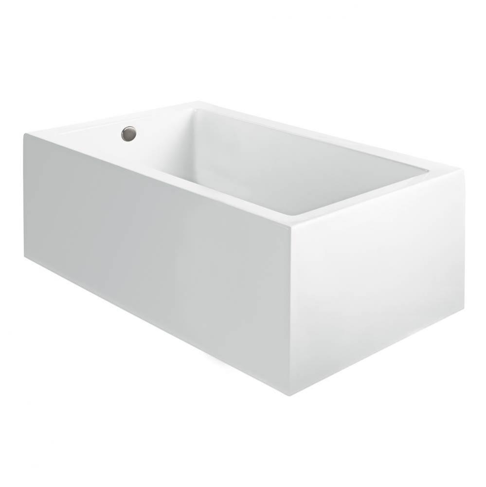 Andrea 12A Acrylic Cxl Sculpted 1 Side Air Bath - White (59.75X42)