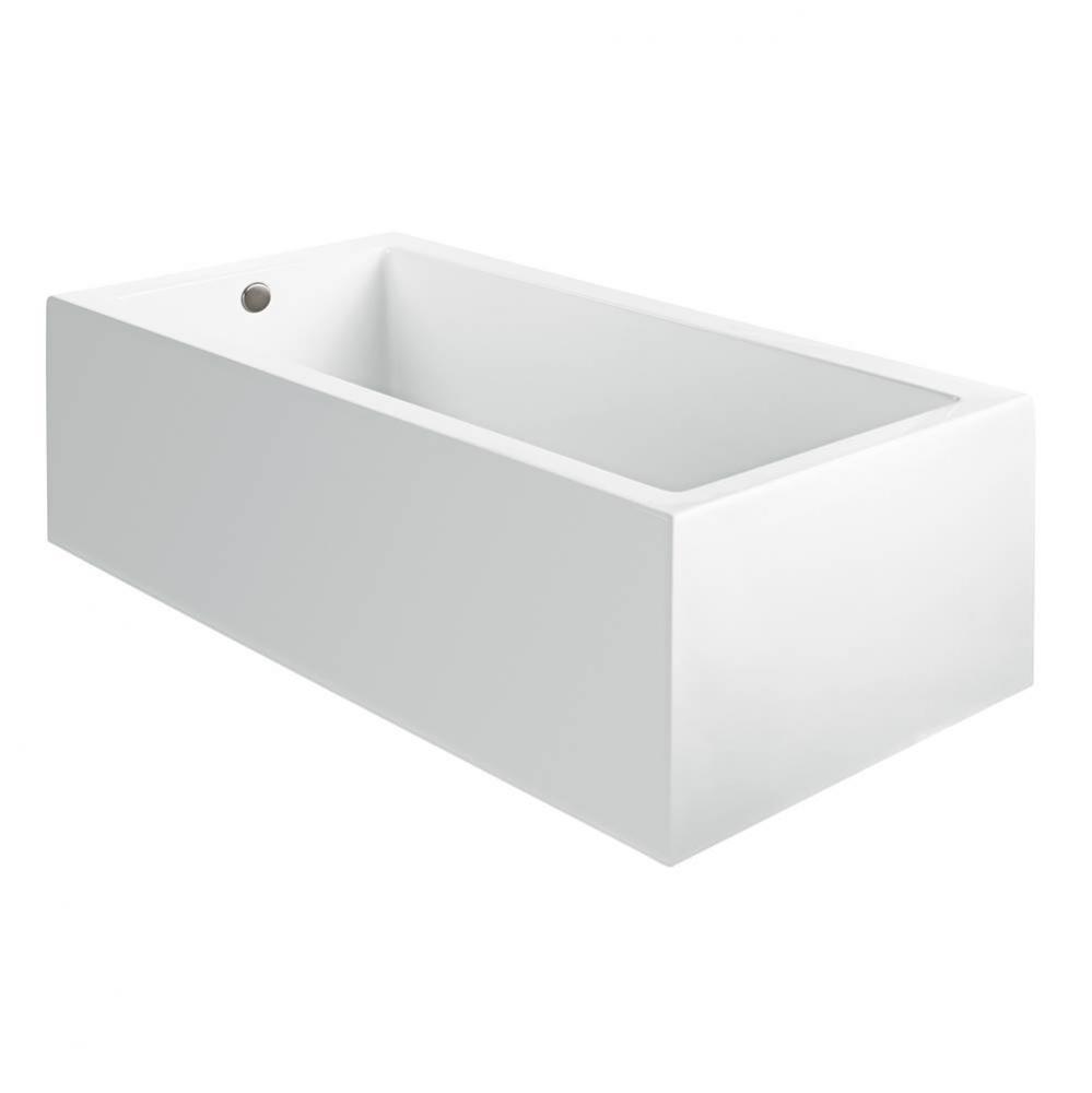 Andrea 15A Acrylic Cxl Sculpted 1 Side Air Bath - White (60X30)