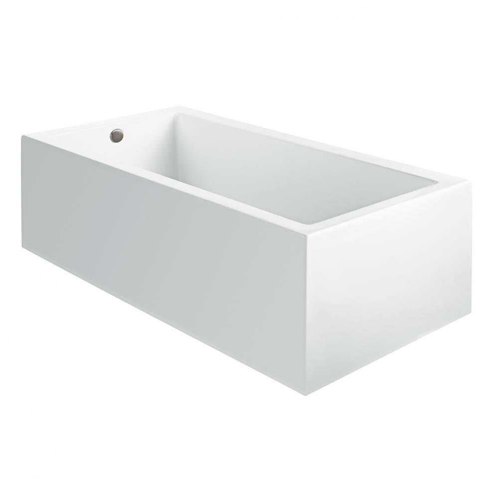 Andrea 17A Acrylic Cxl Sculpted 1 Side Air Bath - White (54X30)