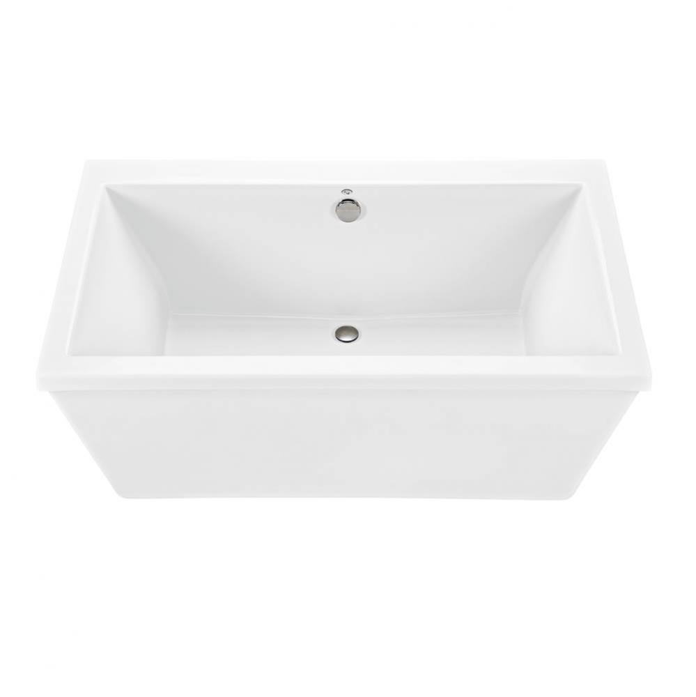 Kahlo 3 Acrylic Cxl Freestanding Faucet Deck Air Bath Elite - Biscuit (60X36)