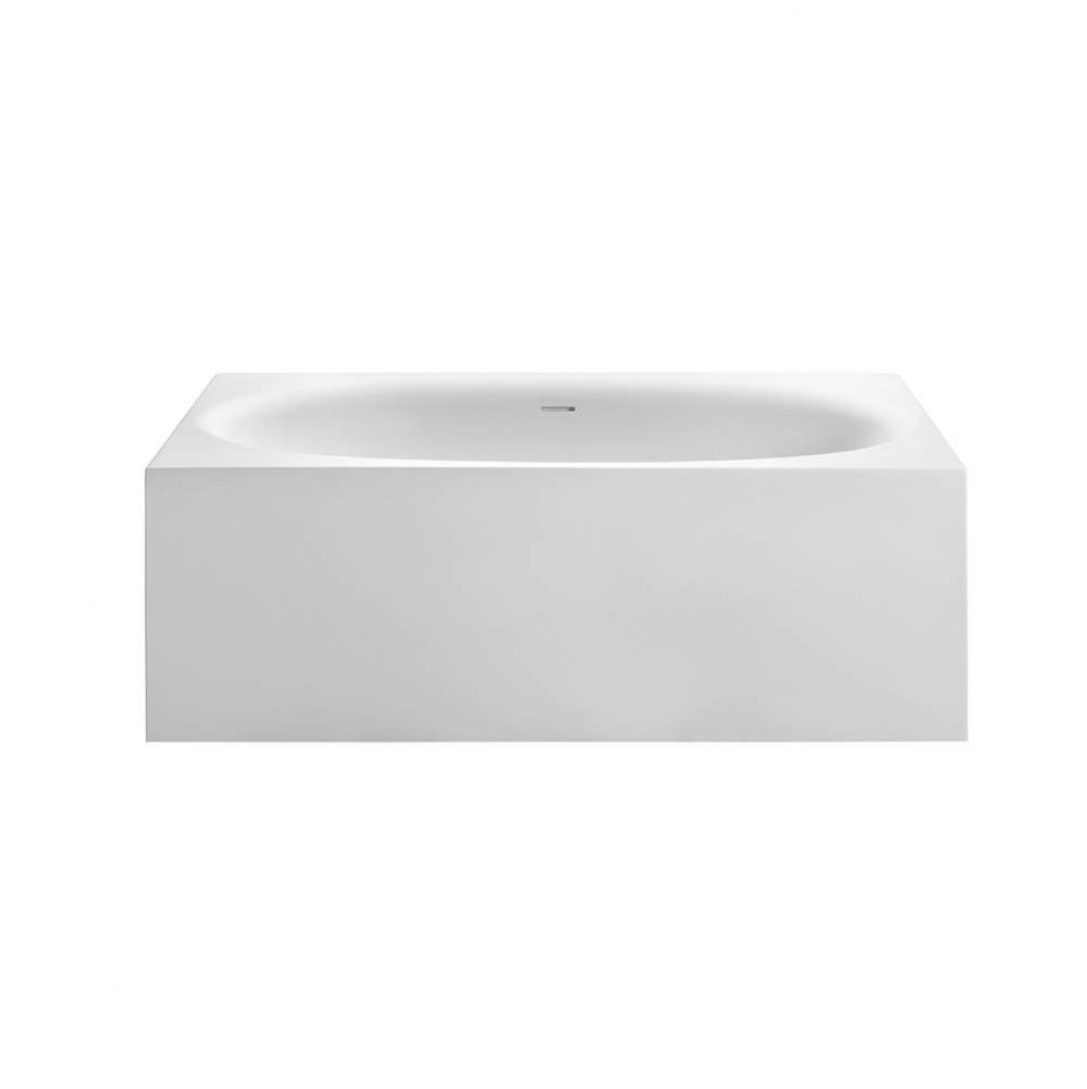 Akana Sculpturestone Freestanding Soaker - Gloss White (65.5X38)