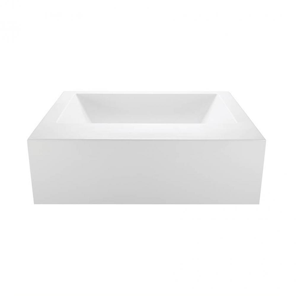 Metro 3 Acrylic Cxl Sculpted 2 Side Air Bath/Microbubbles - White (66X42)