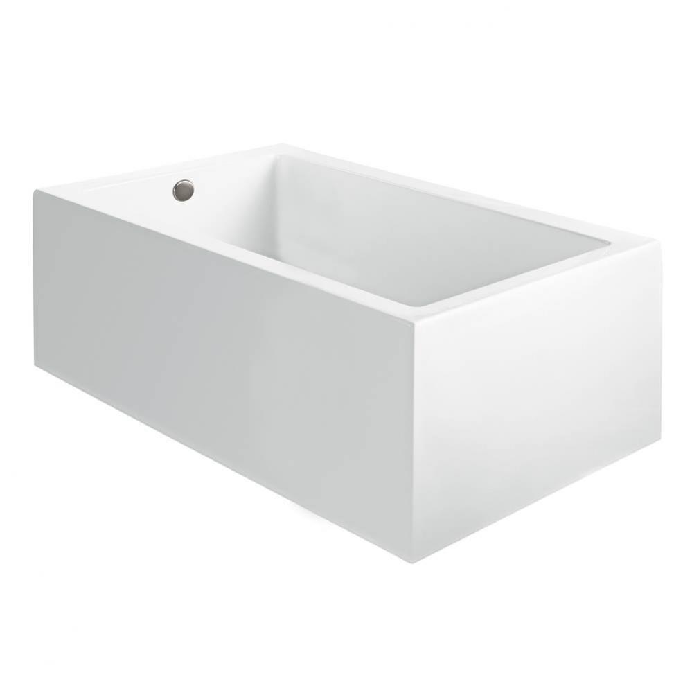 Andrea 21A Acrylic Cxl Sculpted 2 Side Air Bath Elite - White (54X42.125)