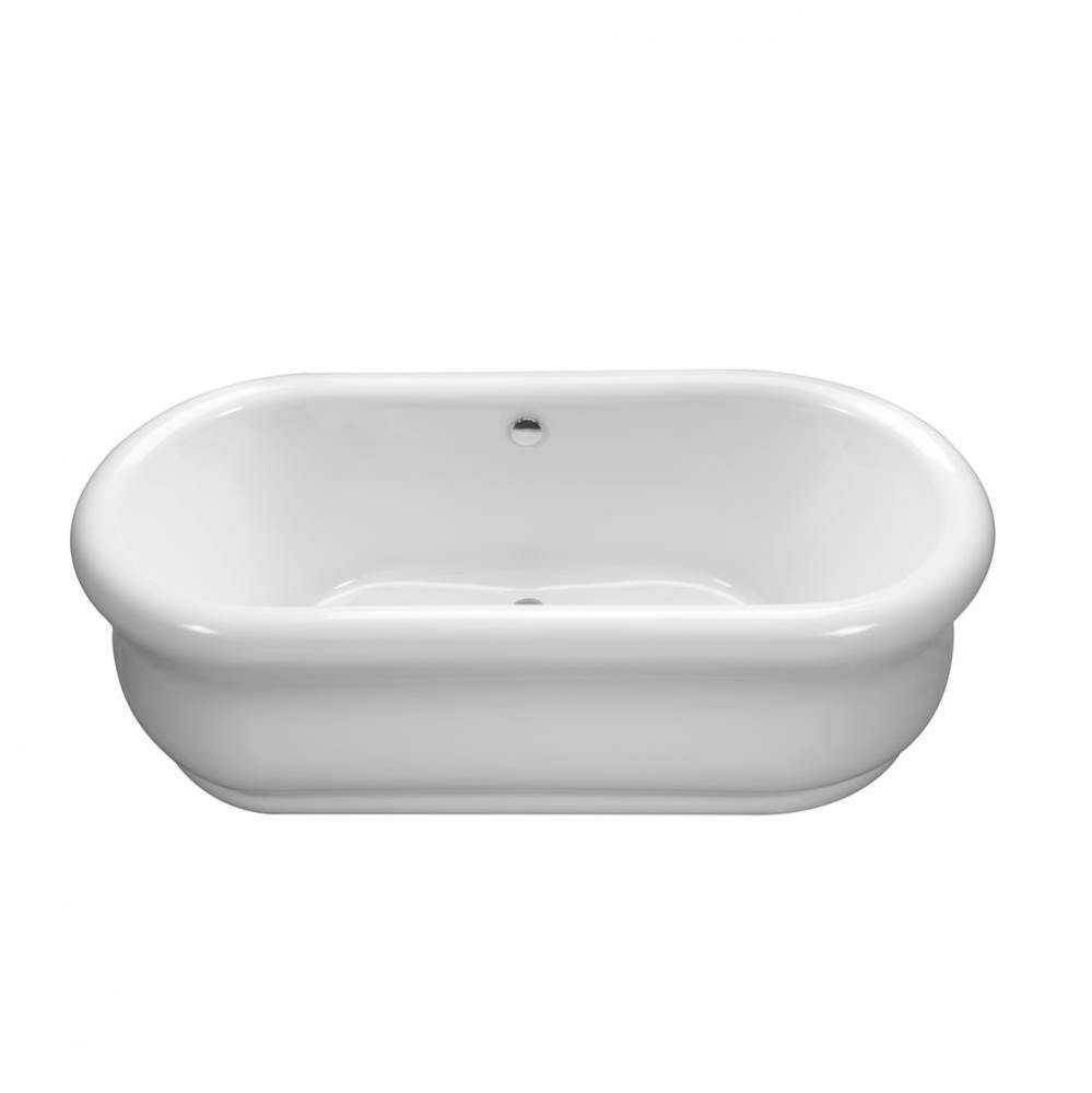 Parisian 3 Acrylic Cxl Sculpted Finish Freestanding Air Bath - White (65.5X35)