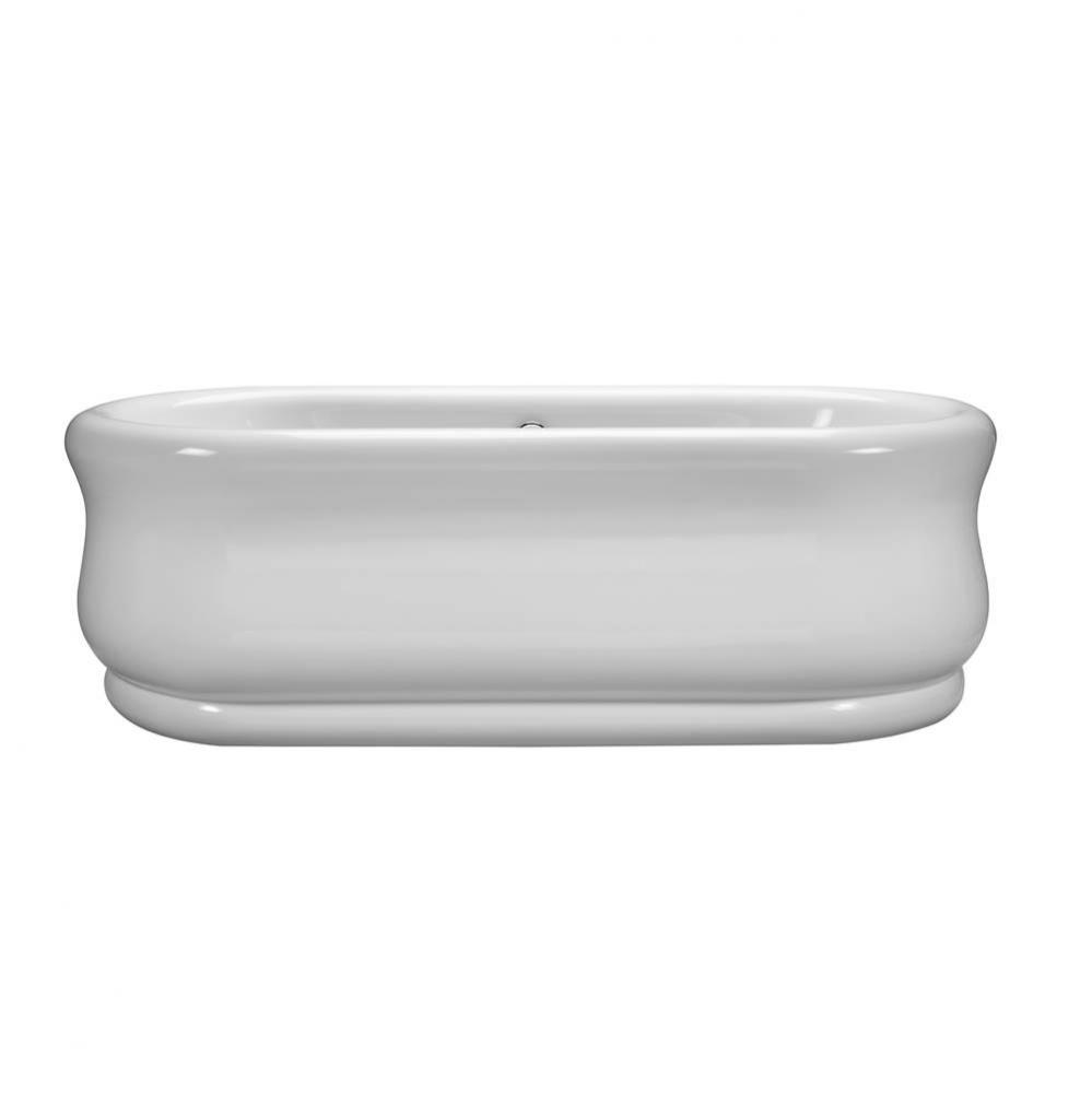 Parisian 4 Acrylic Cxl Sculpted Finish Freestanding Air Bath Elite - White (71.25X34.75)