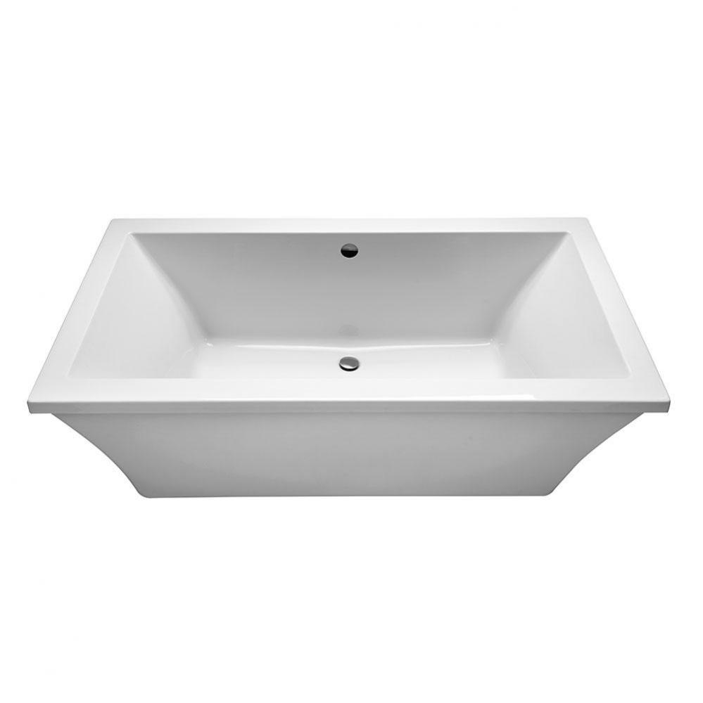 66X36X23 White Freestanding Standard Air Bath Andrea 24