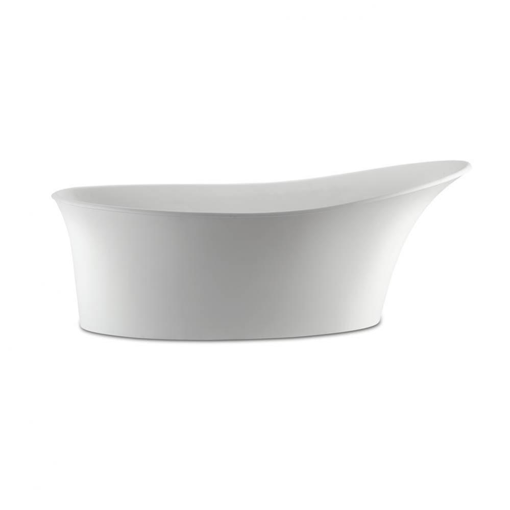 Lily Sculpturestone Freestanding Air Bath - Matte White (60.25X32)