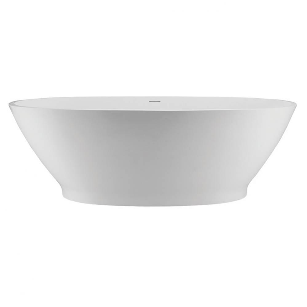 Alissa Sculpturestone Freestanding Air Bath - Matte White (72.5X42)