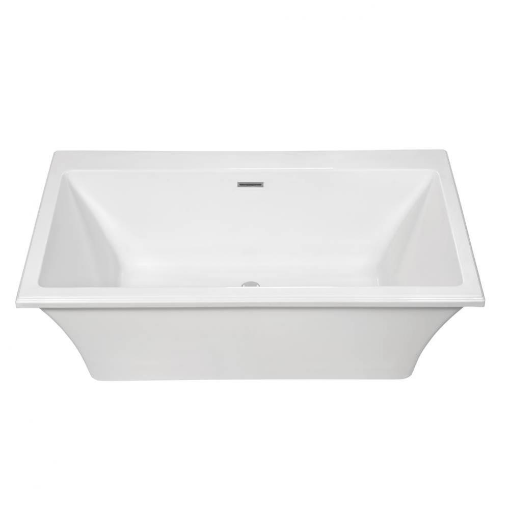 Madelyn 5 Acrylic Cxl Freestanding Faucet Deck Air Bath Elite - Biscuit (65.75X36)