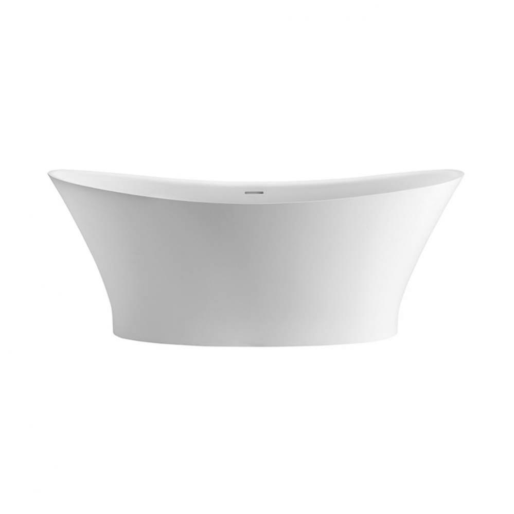 Mallory Sculpturestone Air Bath - Gloss White (66X35.25)