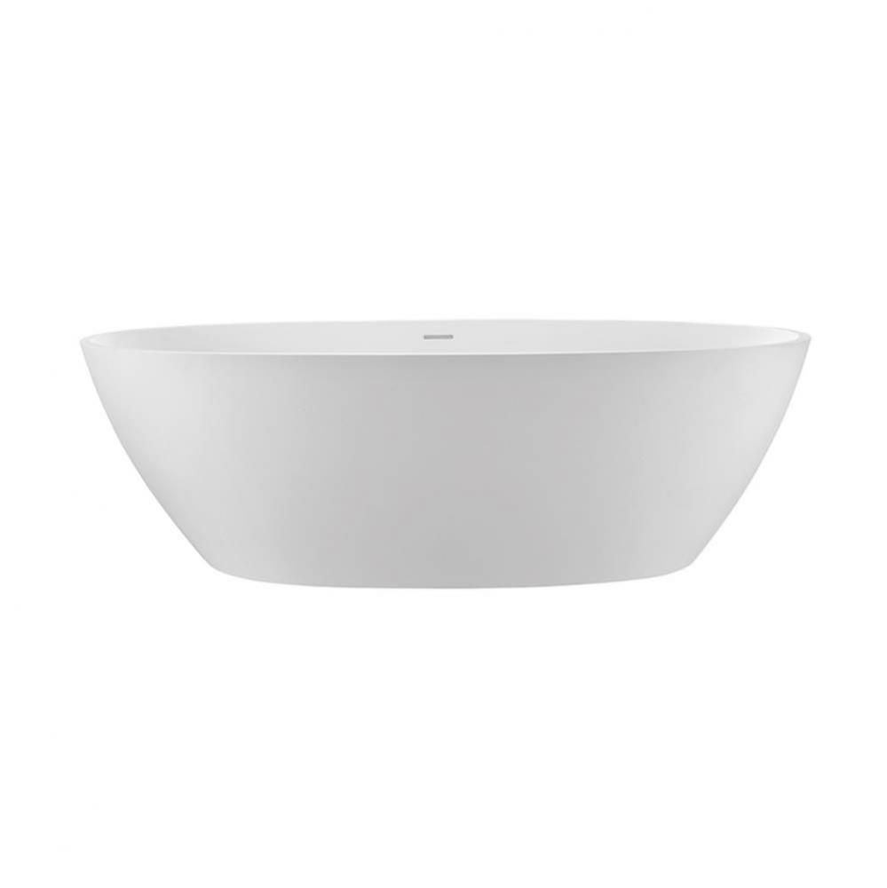 Alissa Sculpturestone Freestanding/Undermount W/Base Air Bath - Matte White (62X32)