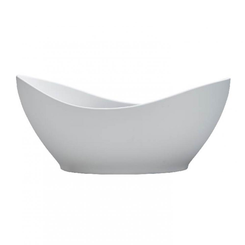 Juliet Sculpturestone Freestanding Soaker - Matte White (66X32.5)