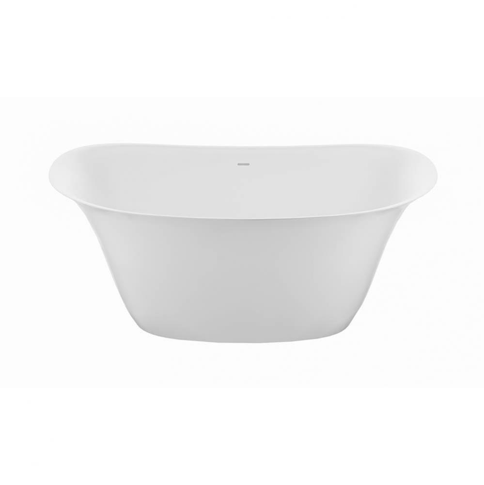 Maricela Mineral Composite Air Bath - Gloss White (72X32)