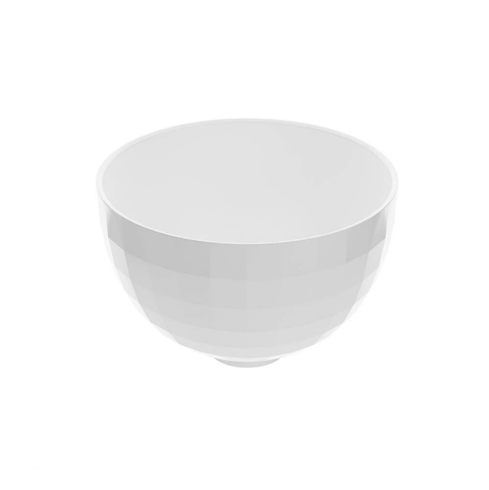 Tayla Mineral Composite Vessel Sink - Matte White (16.5X16.5)