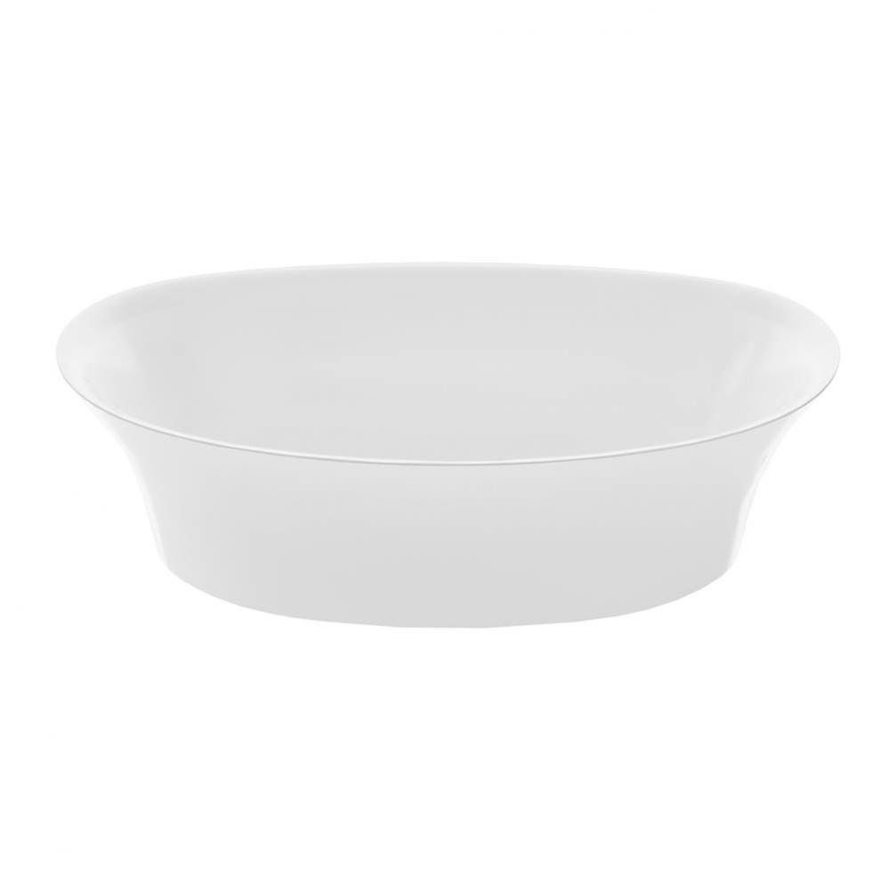 Maricela Mineral Composite Vessel Sink - Matte White (23.5X14.25)