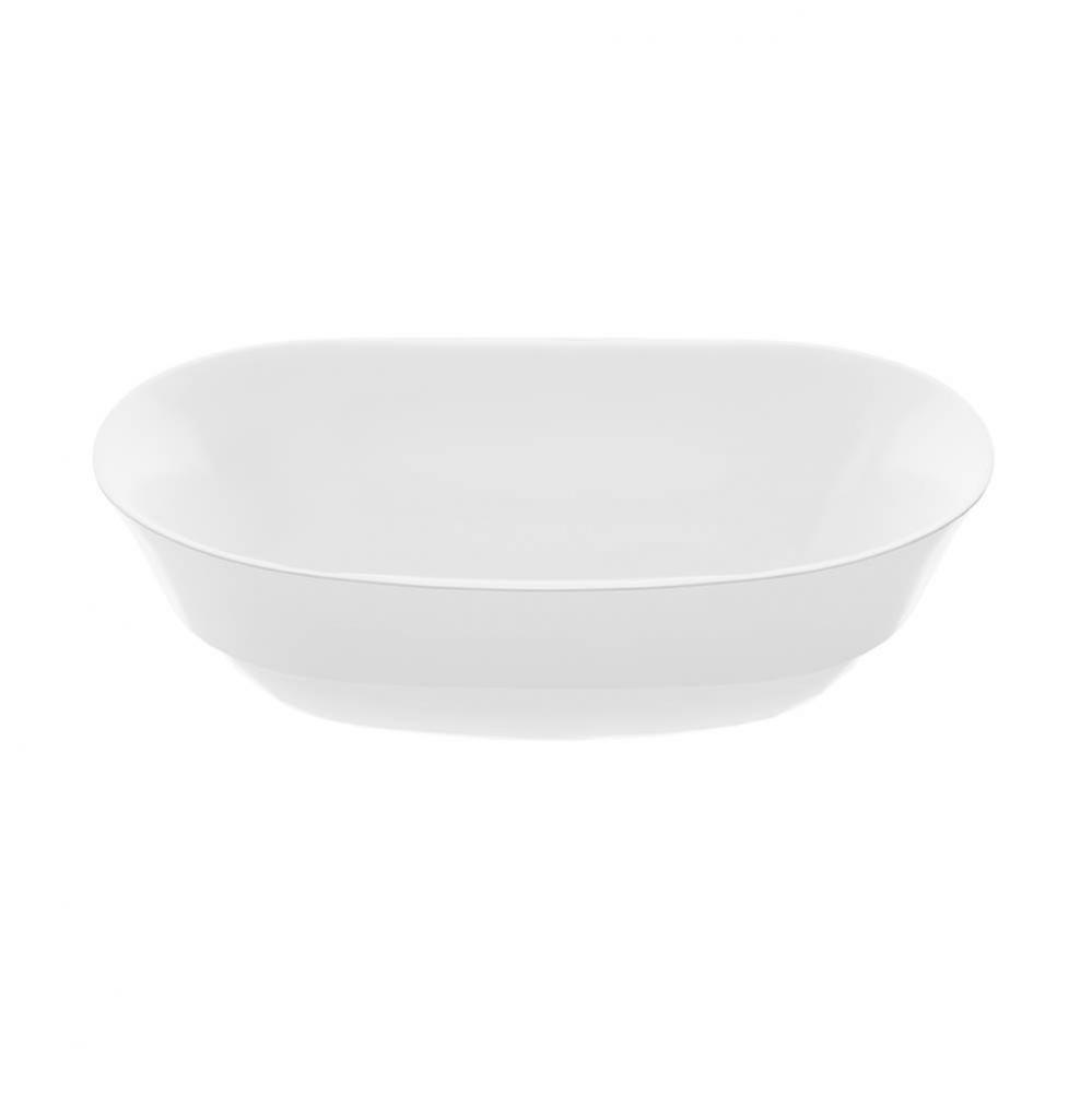 Maricela Sr Mineral Composite Vessel Sink - Matte White (22X14.25)