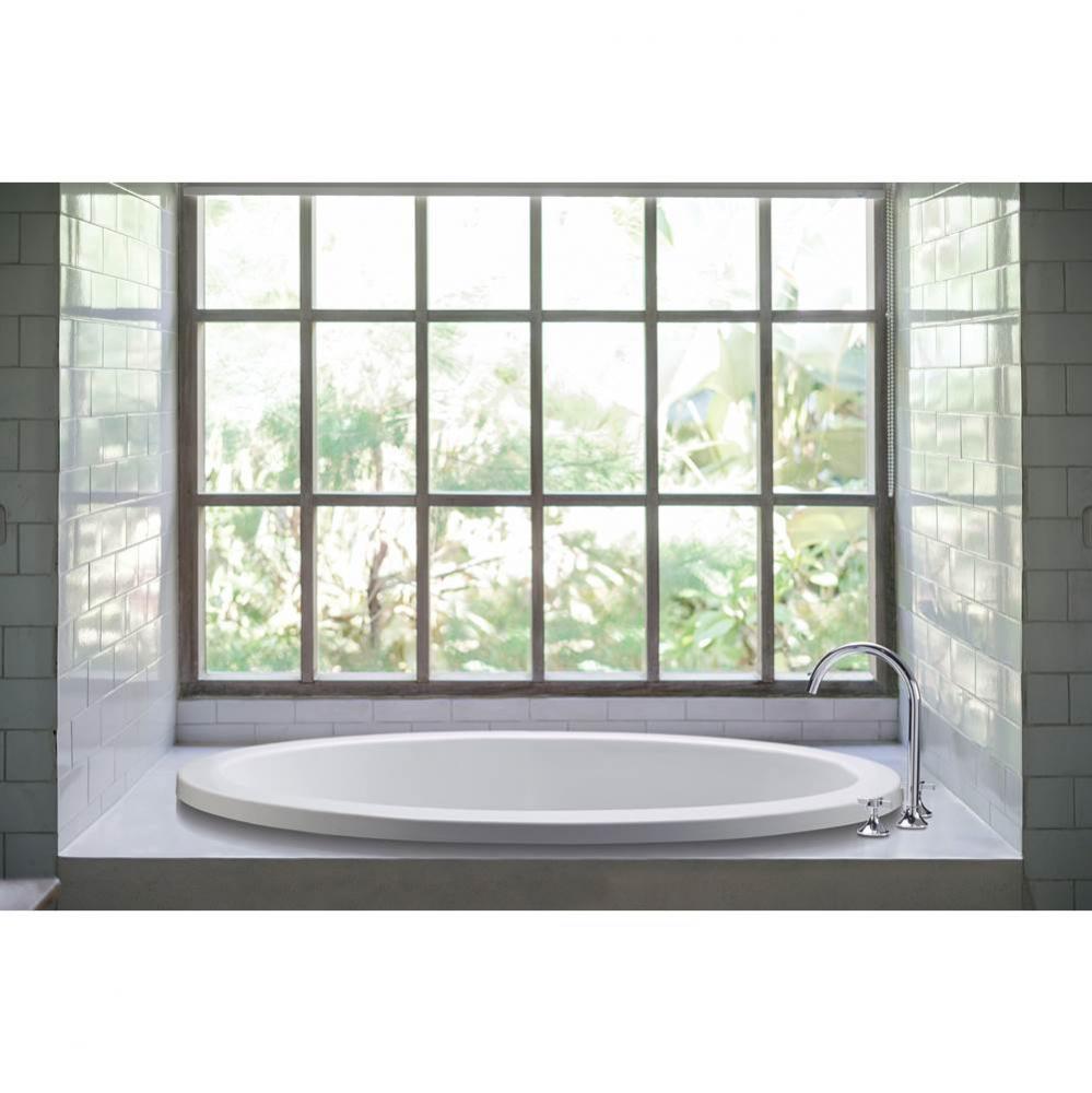 Adena 6 Dolomatte Oval Drop In Air Bath Elite/Microbubbles - White (63X41.25)