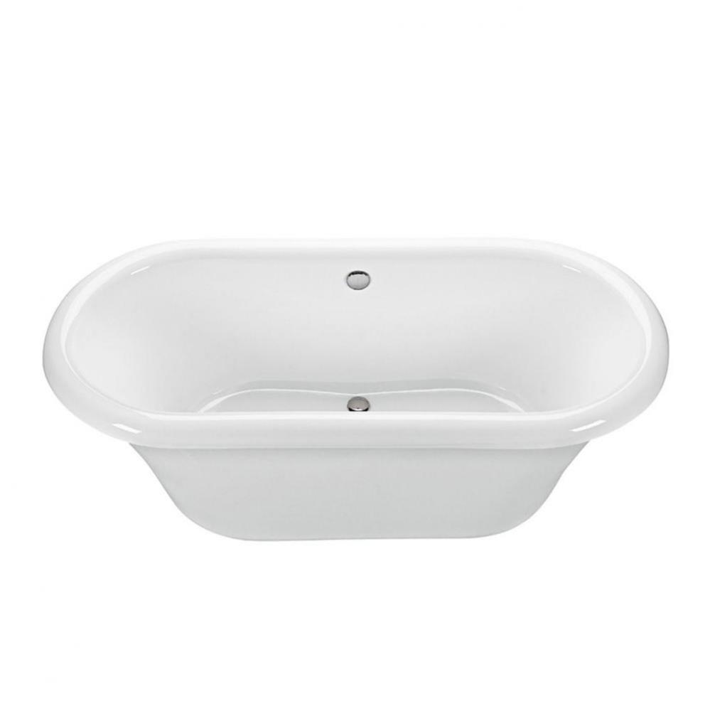 71X35 White Freestanding Air Bath With Pedestal Melinda 1