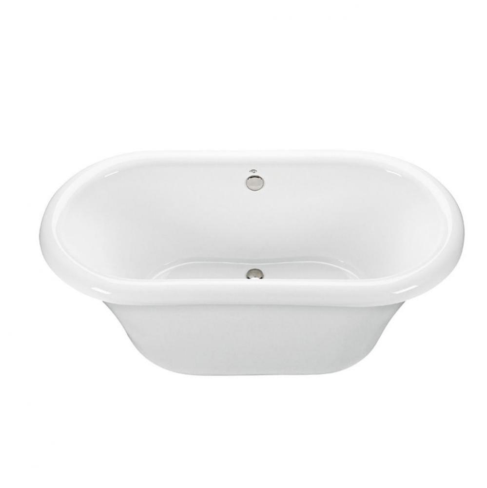 66X35 White Freestanding Air Bath With Pedestal Melinda 4