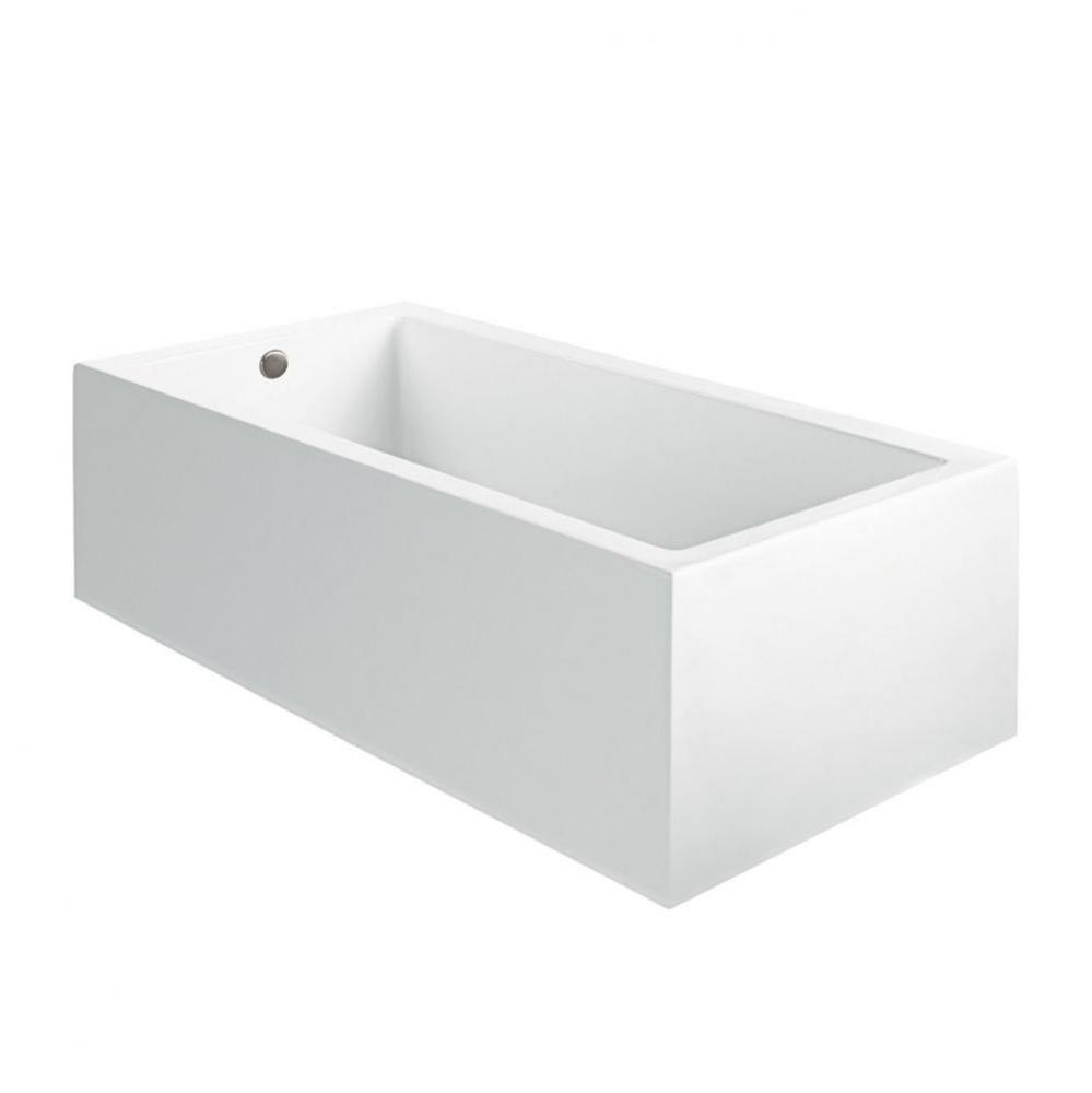 Andrea 2A Acrylic Cxl Sculpted 3 Side Air Bath/Microbubbles - White (71.625X31.75)