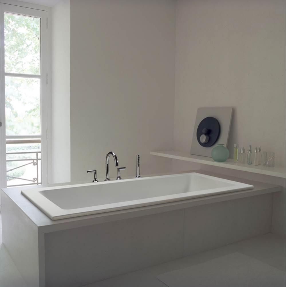 Andrea 8 Dolomatte Drop In Air Bath - White (71.625X36)