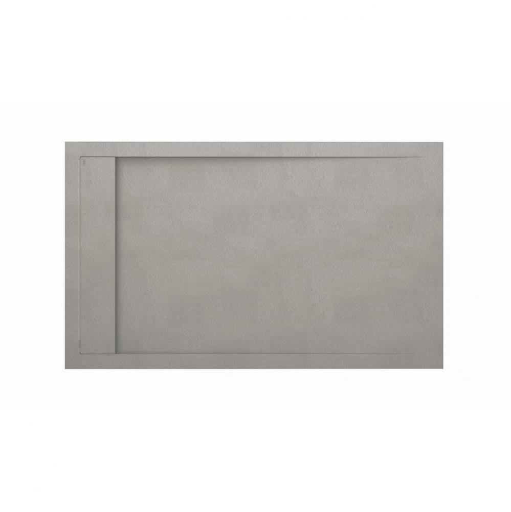 6036 Mineral Composite Multi-Threshold Hidden End Drain In Pizarra Texture -Lh-Gray