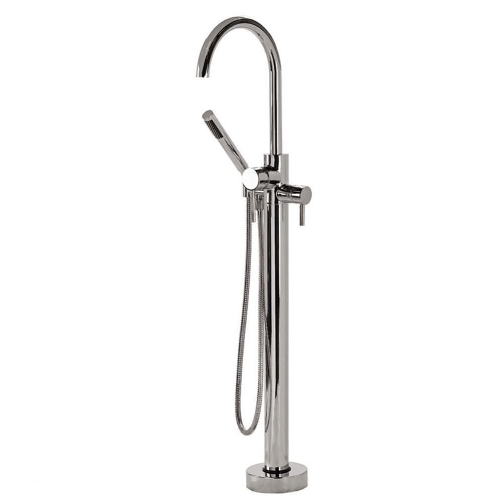 Floor-Mounted High-Flow Tub Filler - Chrome