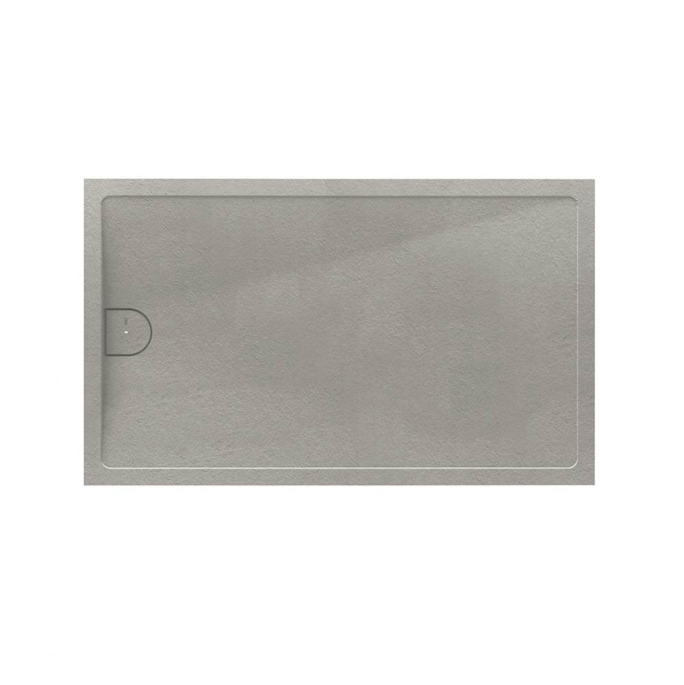 6032 Mineral Composite Multi-Threshold End Drain W/Cover In Lastra Texture -Lh-Gray