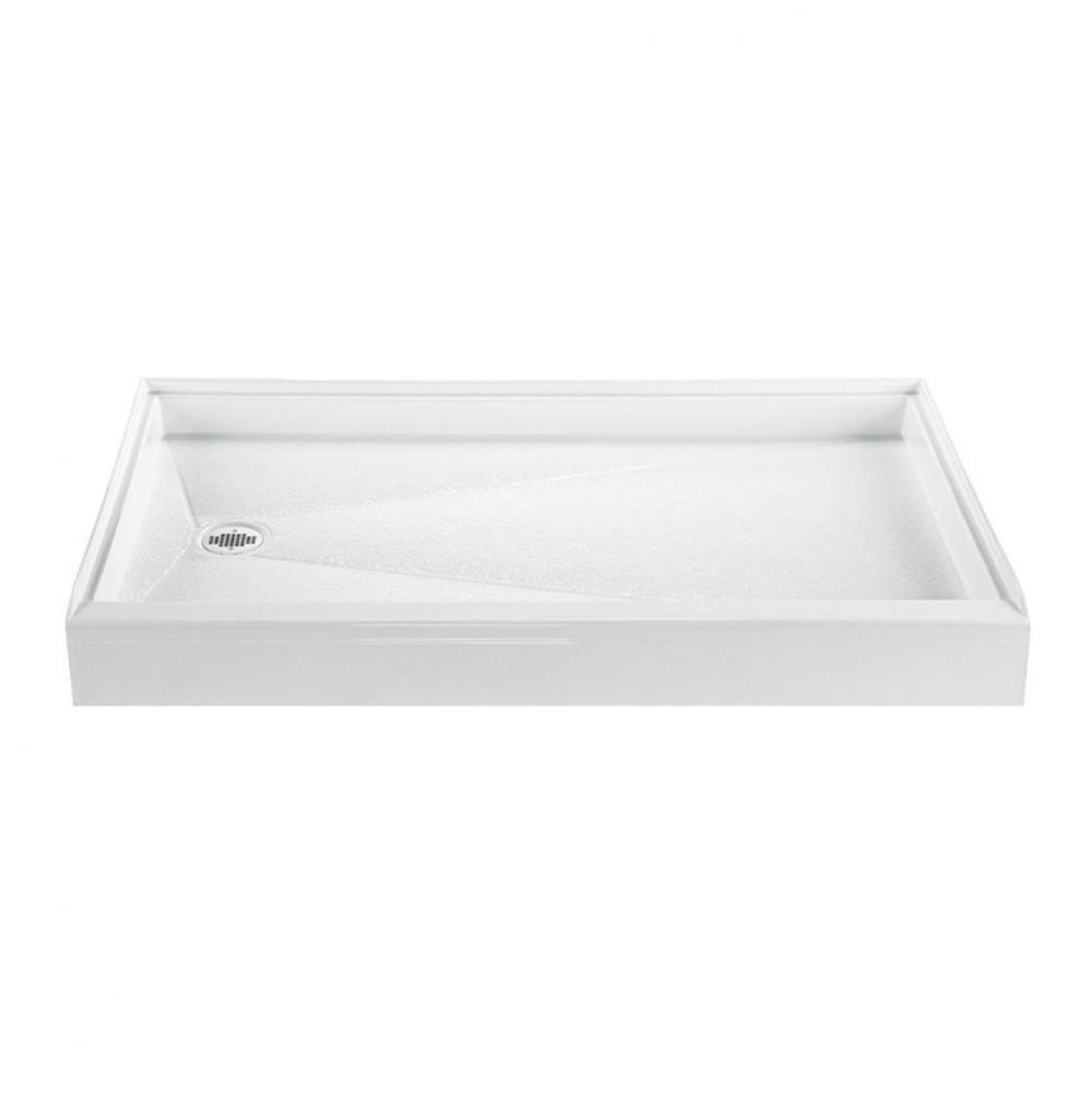 60X36 BASICS SHOWER BASE WHITE RIGHT HAND DRAIN